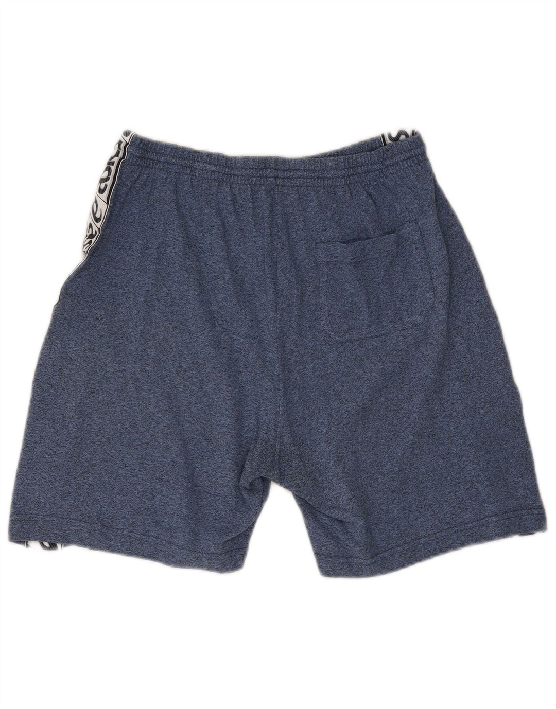 Shorts esportivos gráficos masculinos ASICS XL algodão manchado azul