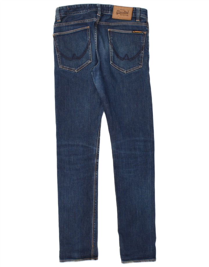 Jeans Superdry Masculino Slim W28 L32 Azul Algodão