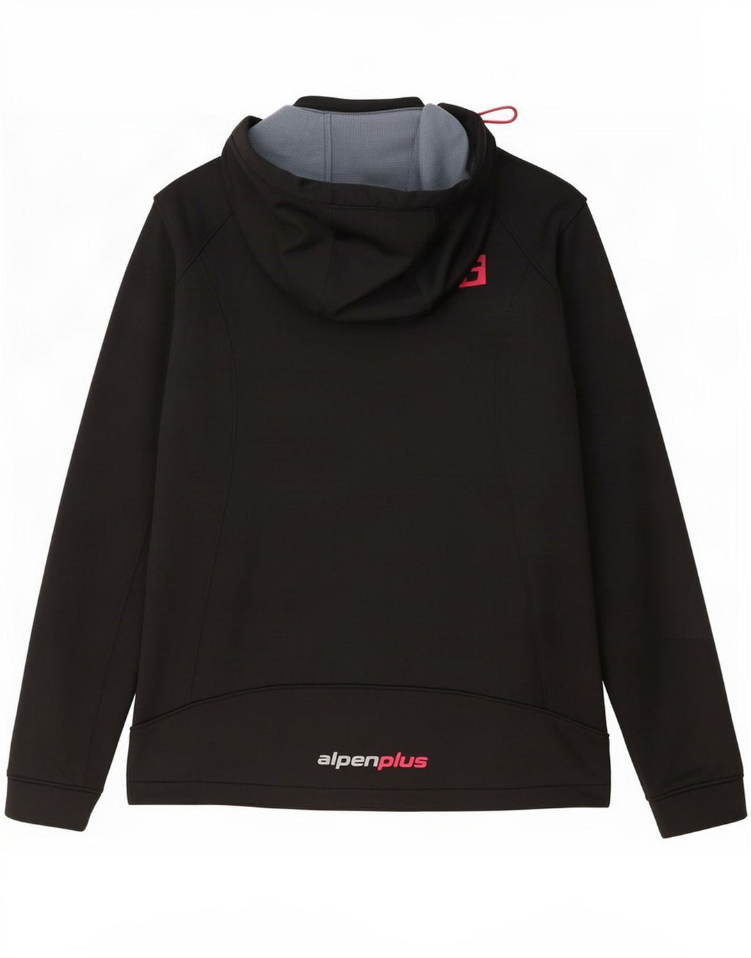 Jaqueta corta-vento feminina Alpen Moden com capuz UK 18 XL poliéster preto