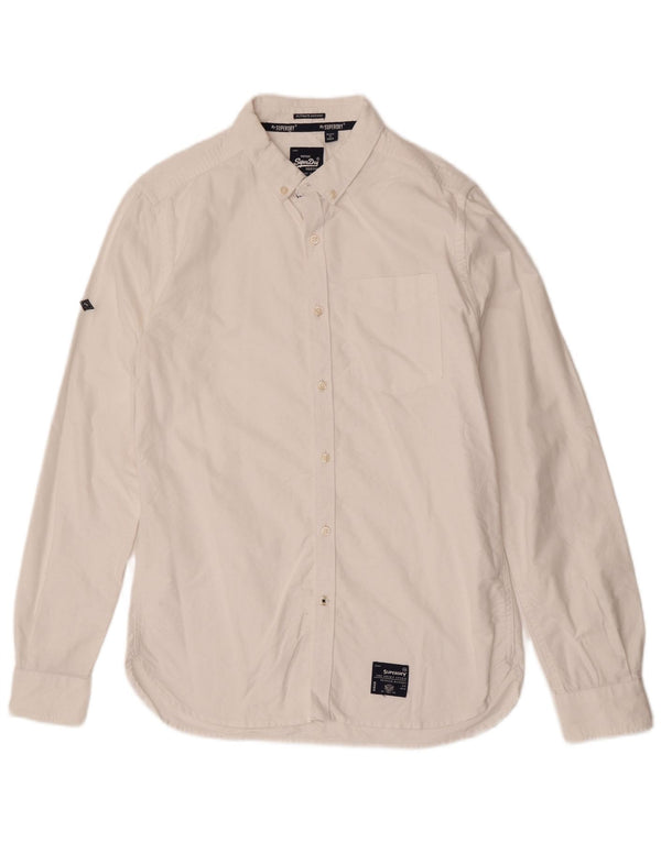 Camisa masculina Superdry grande branca