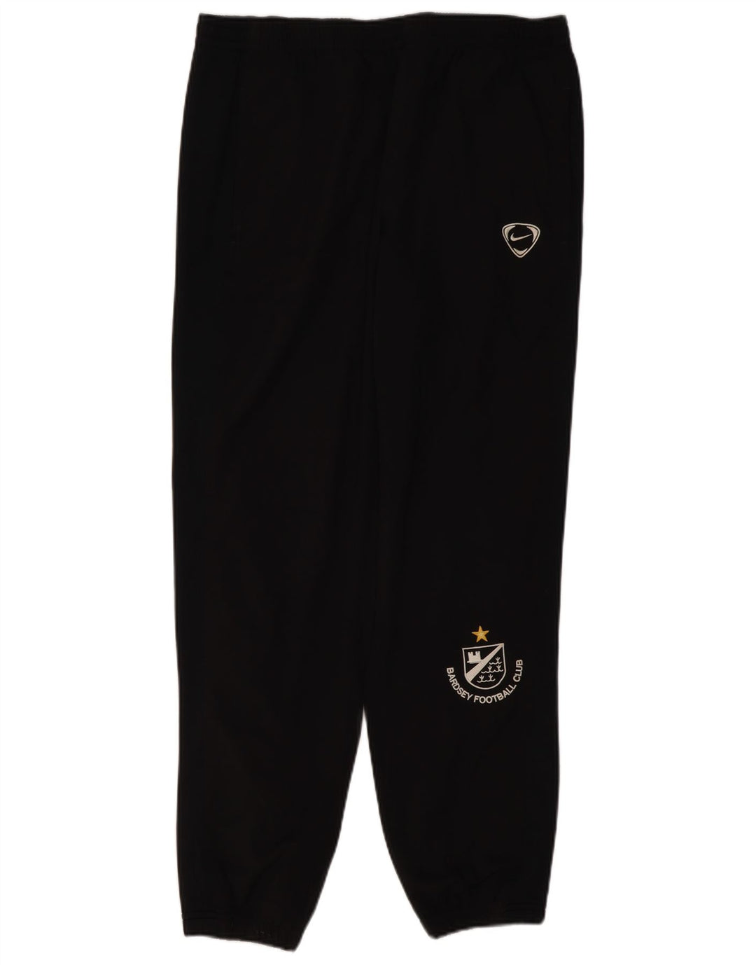 Calça de treino masculina NIKE Joggers médio preto colorblock poliéster