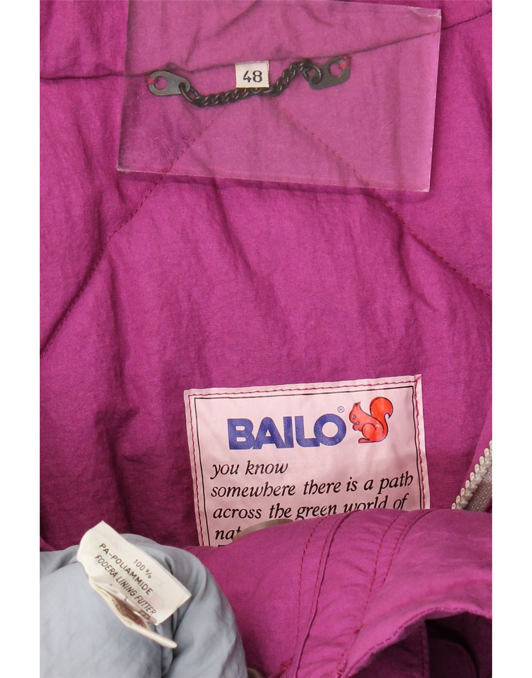 Jaqueta corta-vento masculina Bailo Gore-Tex com capuz IT 48 poliamida rosa médio