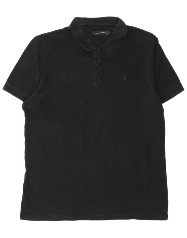 Camisa polo masculina French Connection grande preta