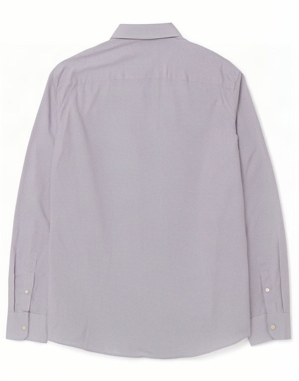 Camisa masculina Benetton médio azul manchado