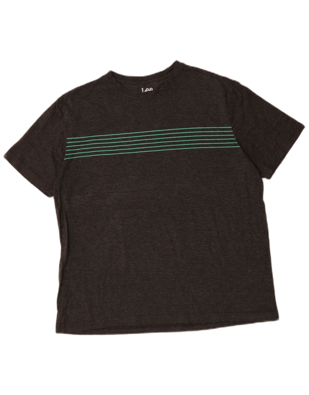 Camiseta masculina LEE grande algodão cinza