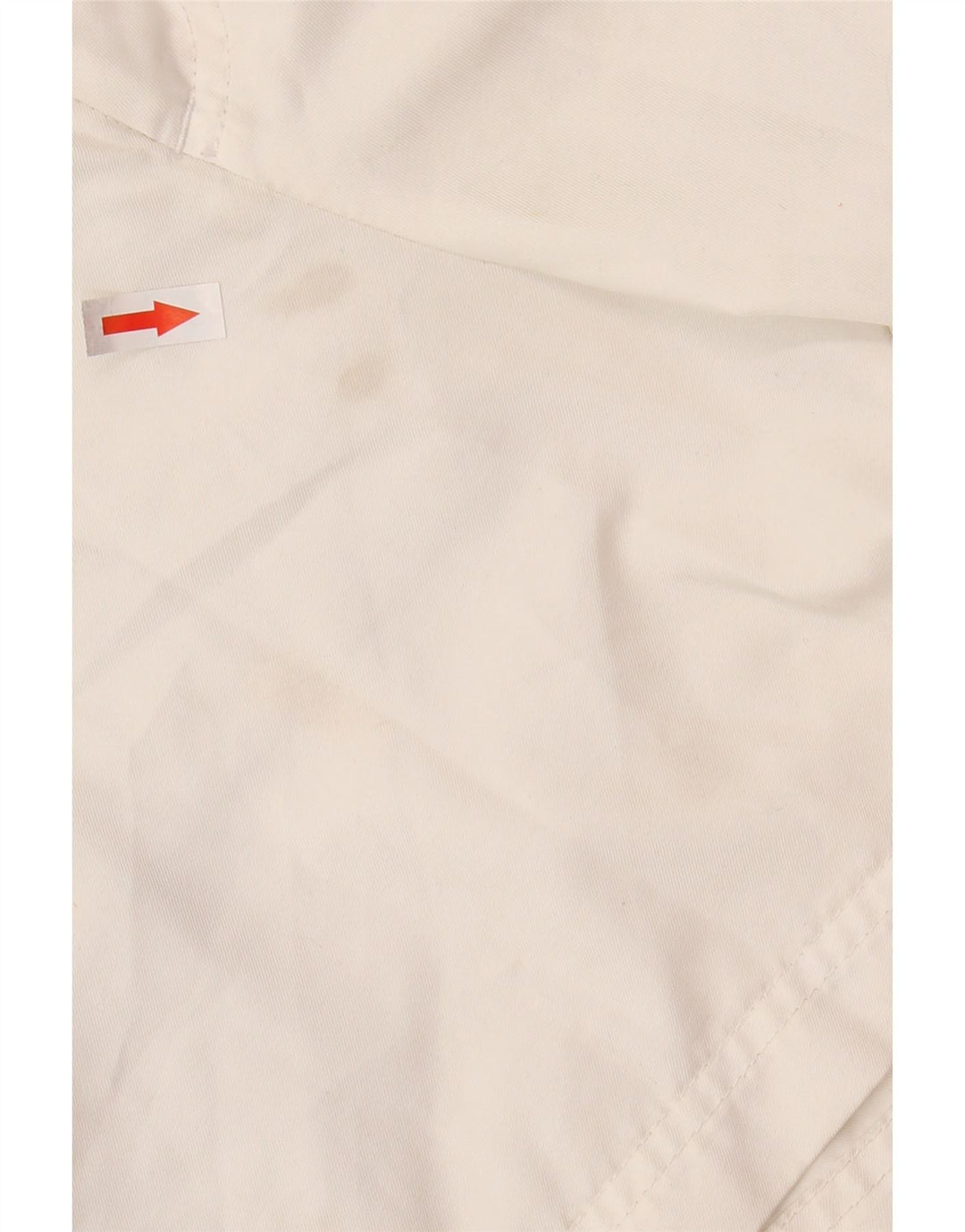 NIKE Mens Chino Shorts Pequeno W28 Poliéster Branco