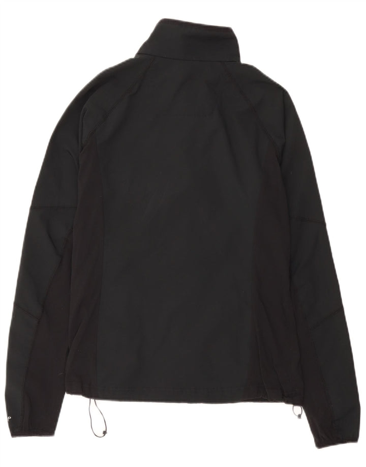 Columbia Womens Omni-Shield Rain Jacket UK 12 Médio Preto Poliéster
