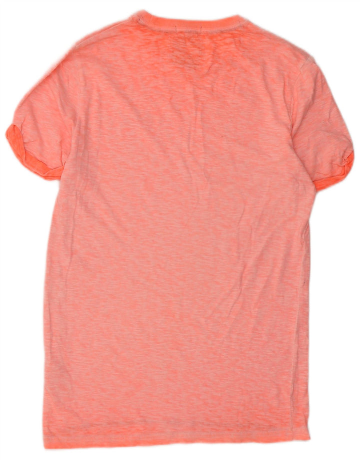 Camiseta masculina Superdry Top pequeno algodão laranja