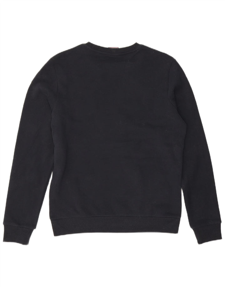 Superdry moletom gráfico masculino jumper médio azul marinho algodão