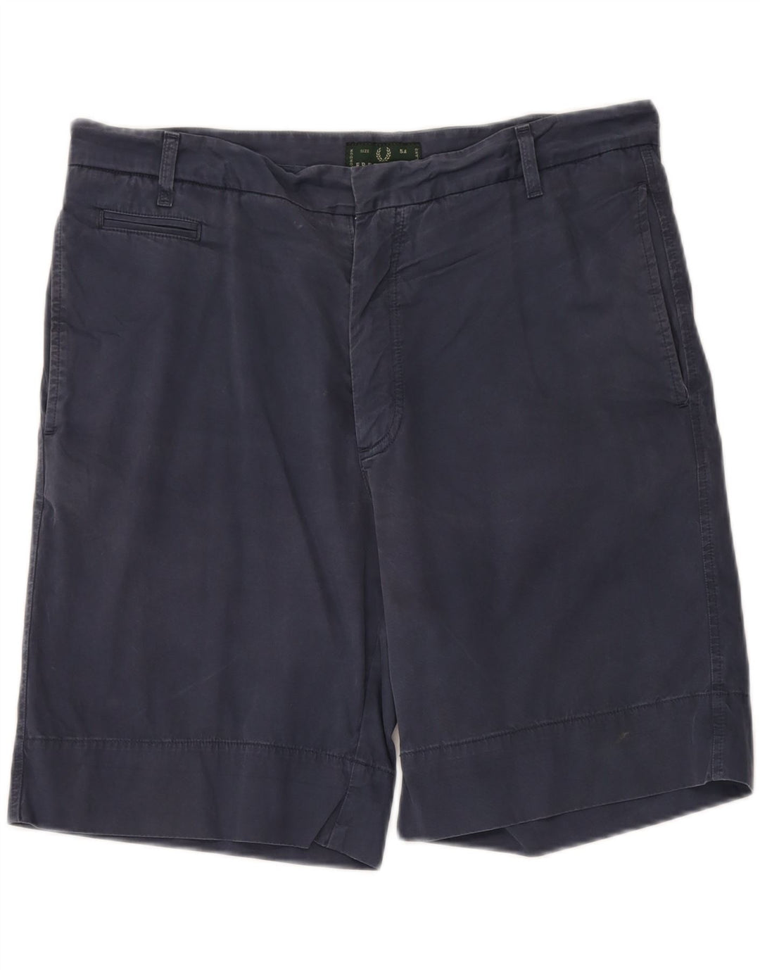 FRED PERRY Mens Chino Shorts IT 54 2XL W38 Algodão Azul Marinho