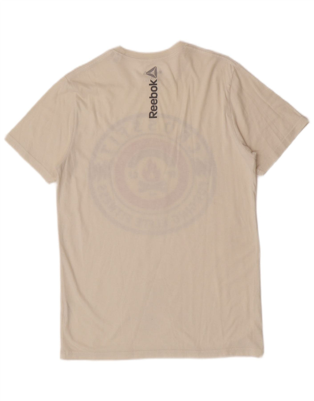 Camiseta masculina Reebok Graphic Top Médio Branco