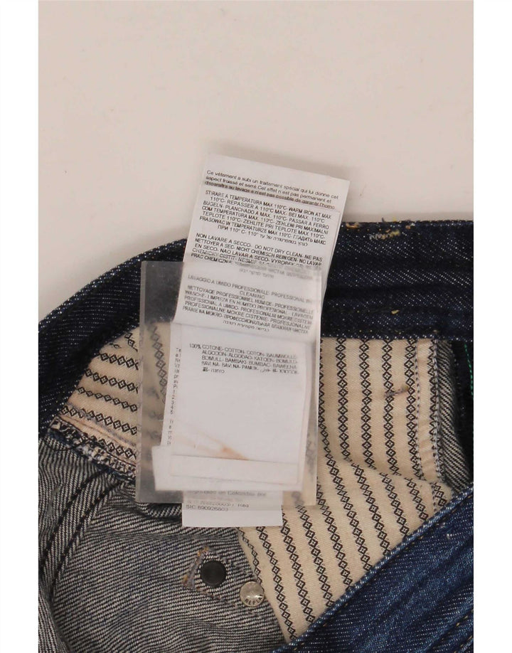 Replay Mens Rob Straight Jeans W29 L30 Azul Algodão
