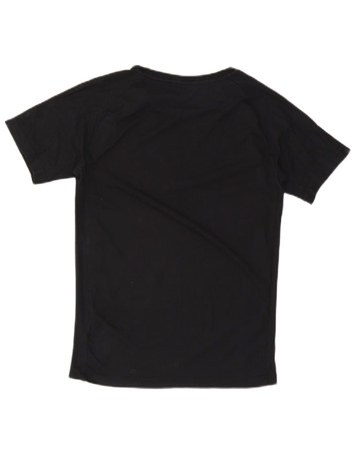 Puma Mens Camiseta Top Pequeno Algodão Preto