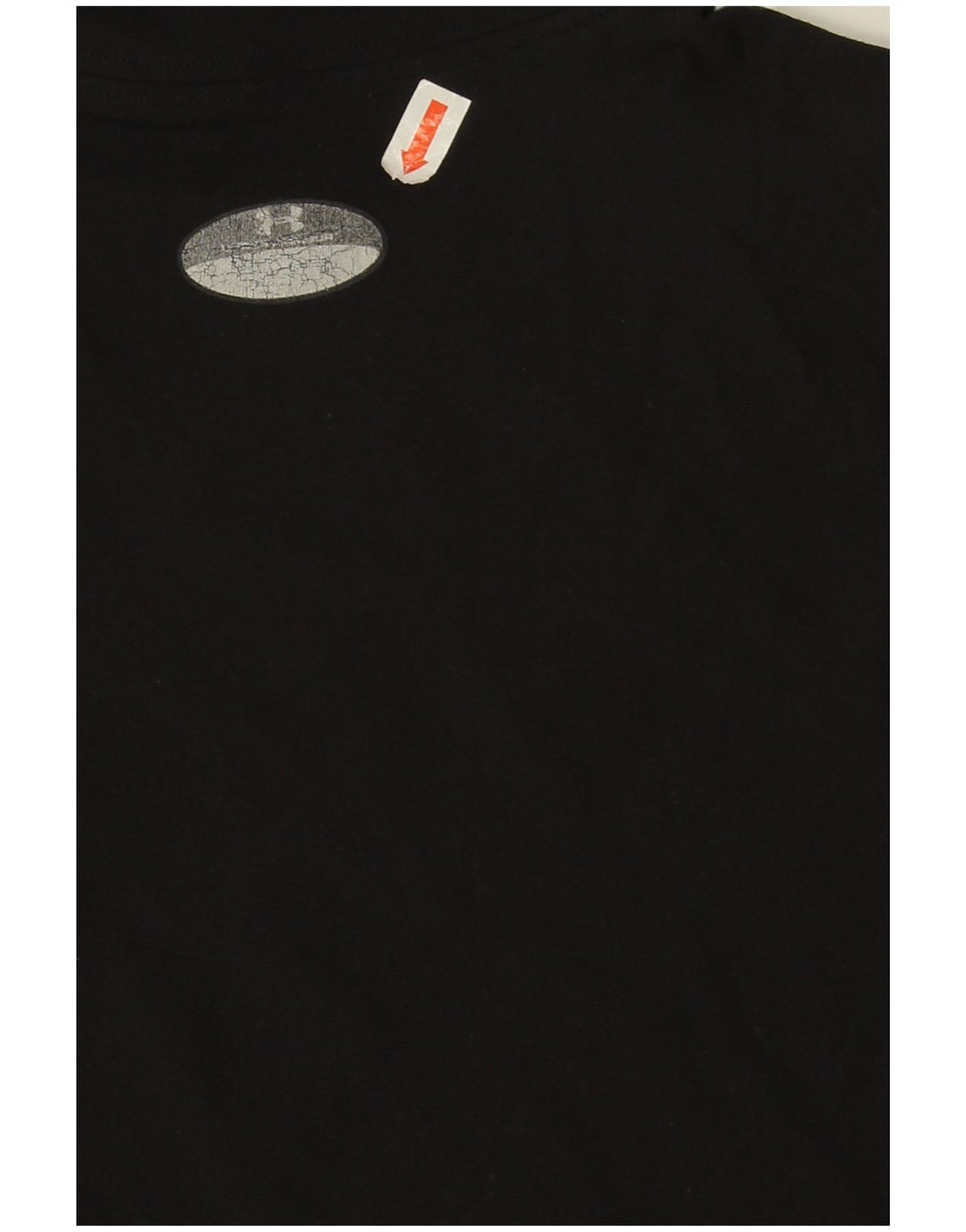 Top feminino Under Armour manga comprida UK 10 pequeno preto nylon