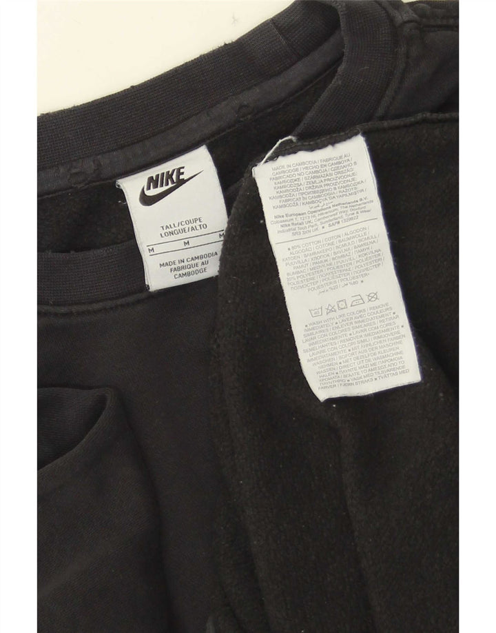 Nike masculino moletom jumper médio algodão preto