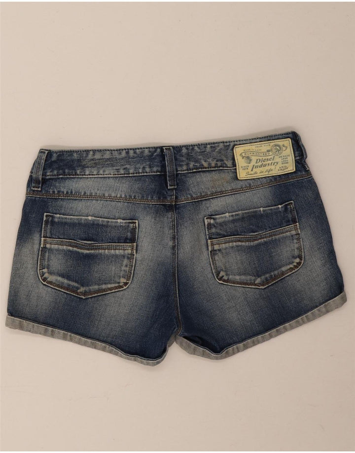 Shorts jeans feminino diesel W29 algodão azul médio