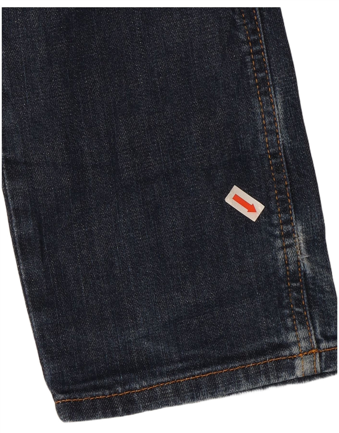 Jeans justos femininos baratos de segunda-feira W33 L31 algodão azul marinho