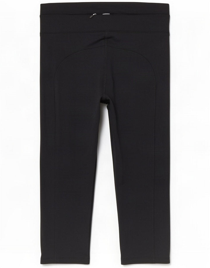 Marks & Spencer Womens Capri Leggings UK 12 Poliéster preto médio