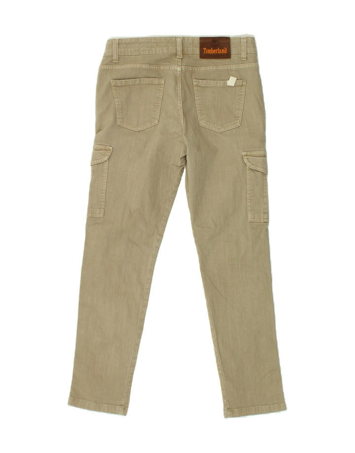 TIMBERLAND Womens Skinny Cargo Trousers W27 L29 Green Cotton Vintage Timberland and Second-Hand Timberland from Messina Hembry 