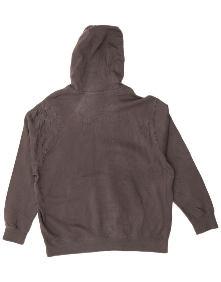 NIKE Mens Graphic Hoodie Jumper XL Cinza Algodão