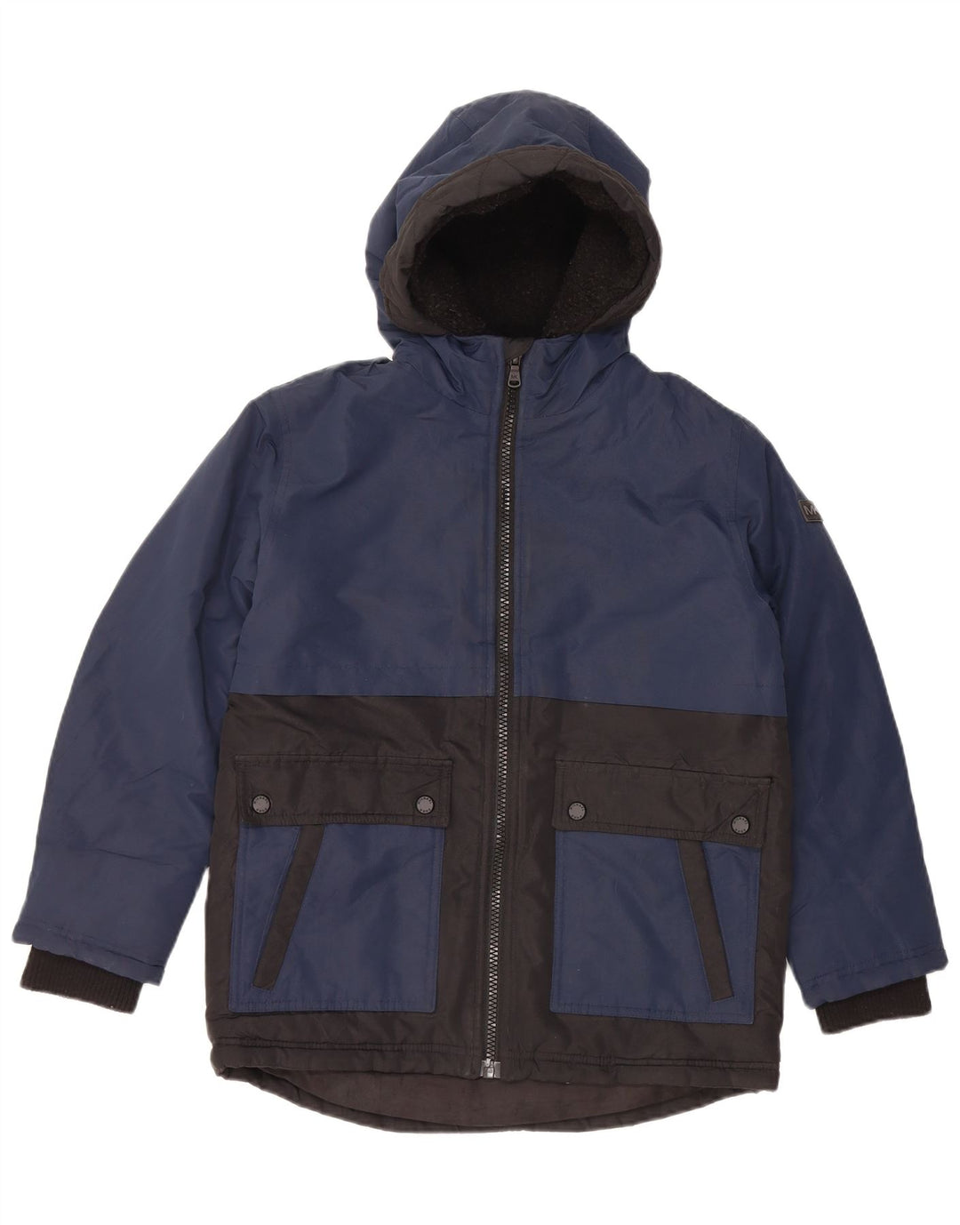 Jaqueta corta-vento masculina MICHAEL KORS 10-11 anos azul marinho bloco colorido