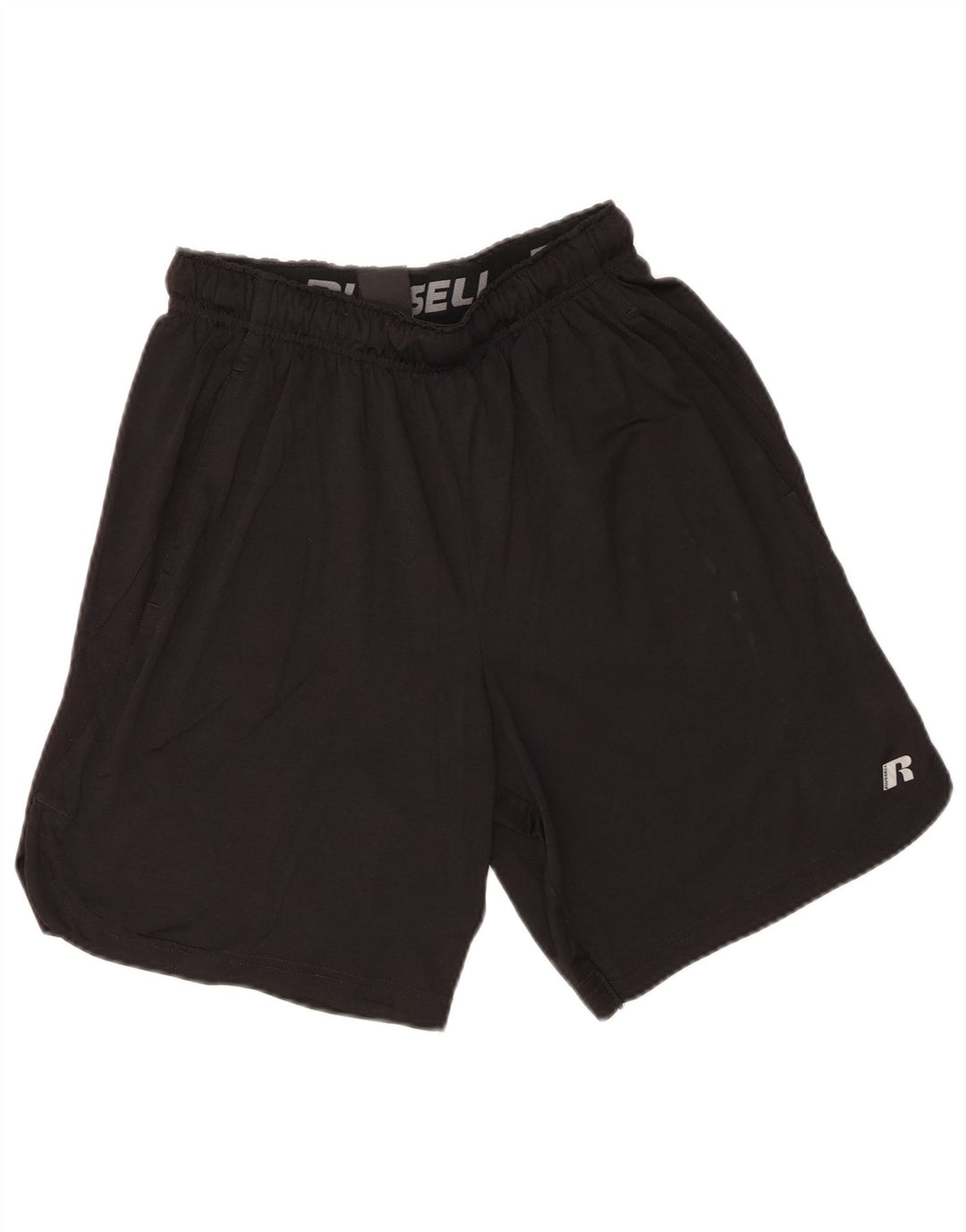 Russell Athletic Mens Sport Shorts Pequeno Poliéster Preto