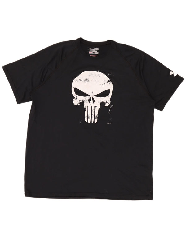 Camiseta masculina Under Armour Heat Gear Graphic Top XL preto poliéster