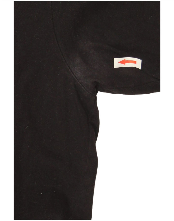 Ellesse Camiseta masculina gráfica top médio preto