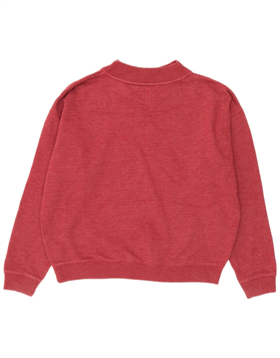 Jack Wills moletom feminino oversized jumper Reino Unido 12 algodão vermelho médio