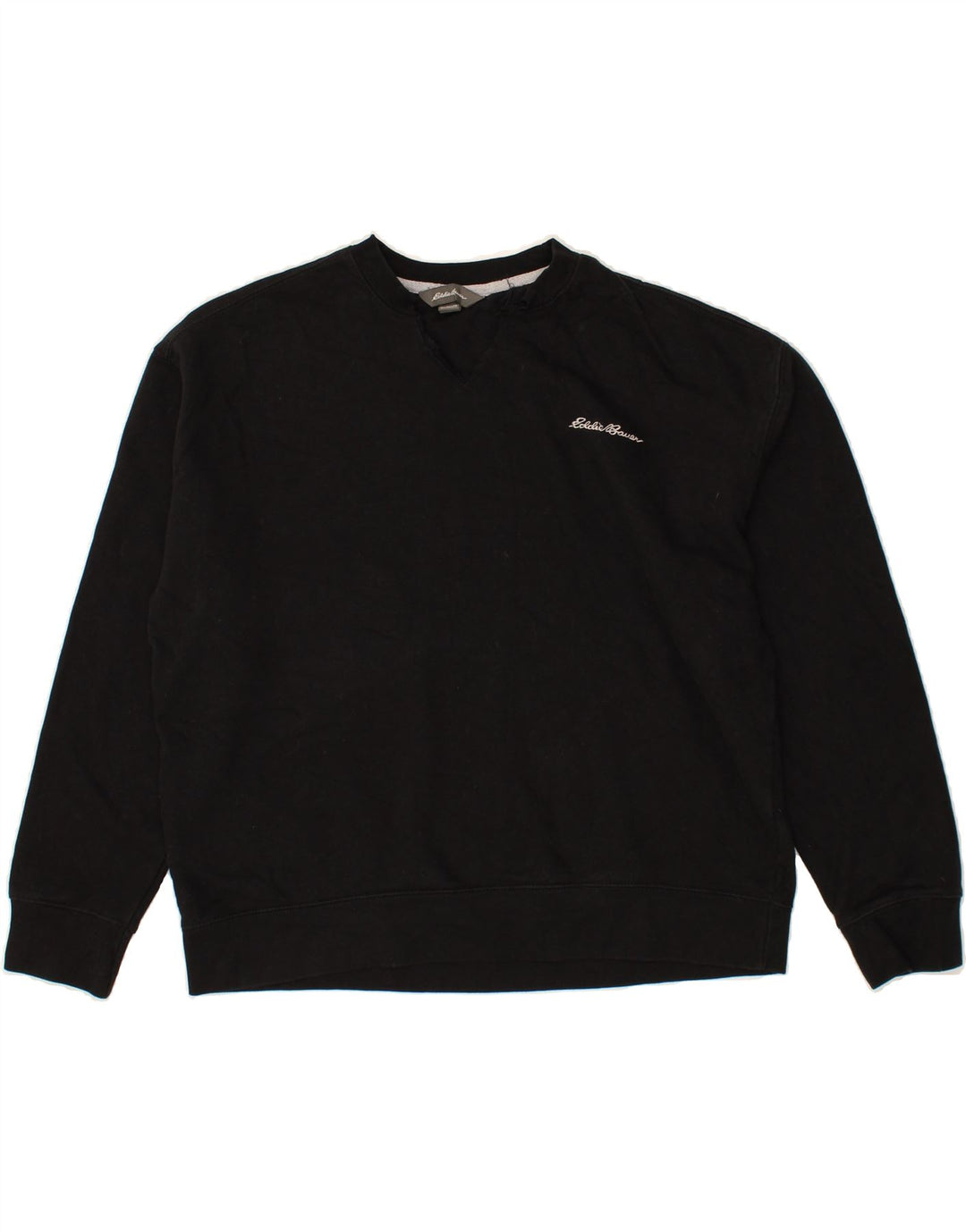 EDDIE BAUER Mens Sweatshirt Jumper XL Black Vintage Eddie Bauer and Second-Hand Eddie Bauer from Messina Hembry 