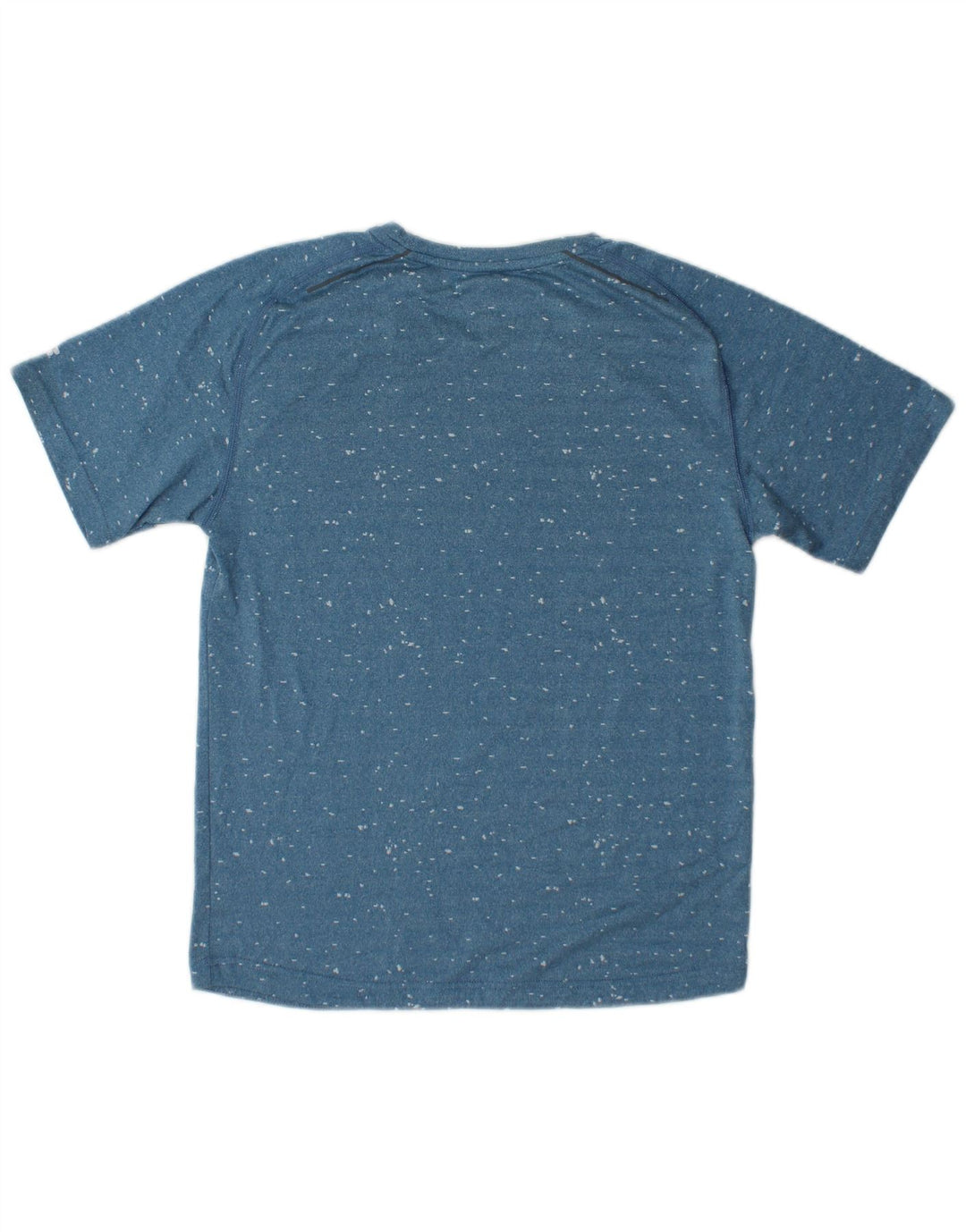 Camiseta masculina RUSSELL ATLÉTICA Dri-Power, pequena, azul, manchada, poliéster