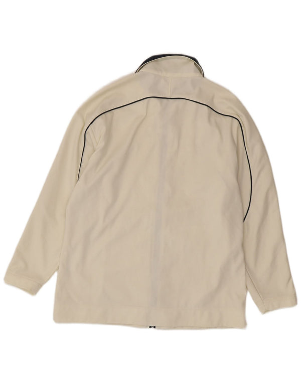 Asics Womens Regular Fit Tracksuit Top Jacket UK 16 Grande Branco Esportes