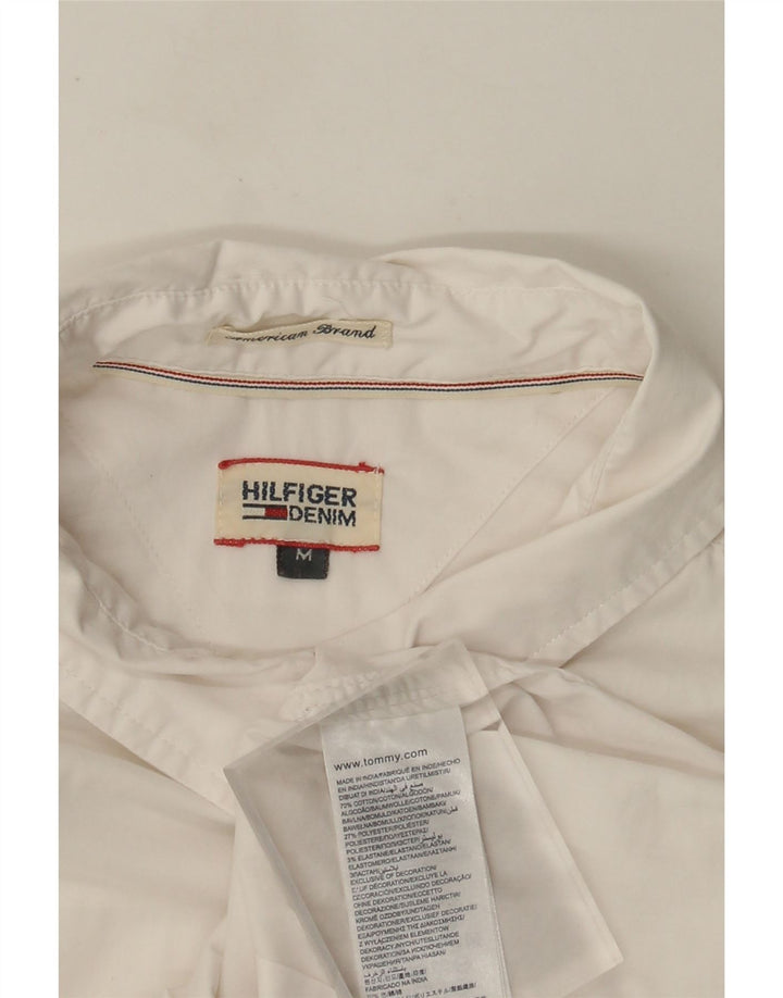Camisa Tommy Hilfiger Feminina UK 12 Médio Algodão Branco