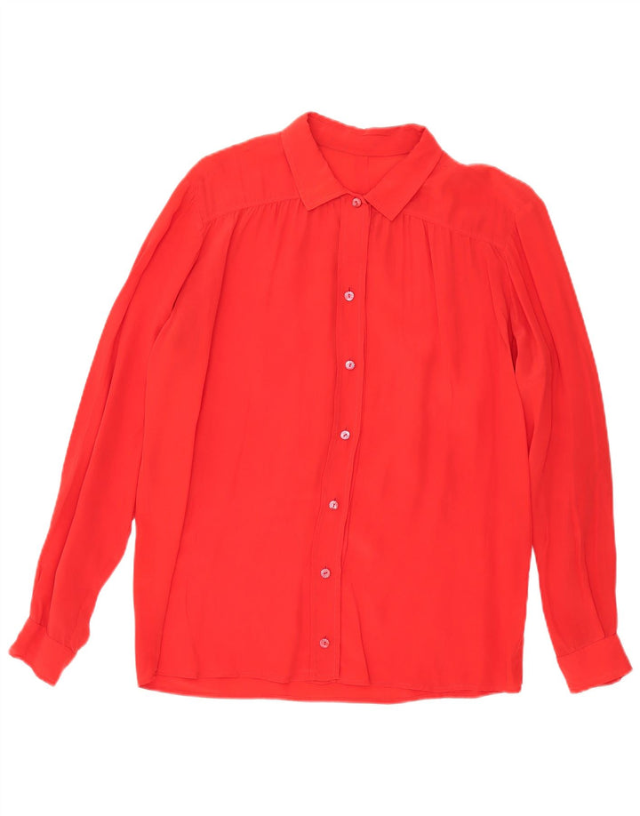 Blusa feminina vintage UK 18 XL vermelha