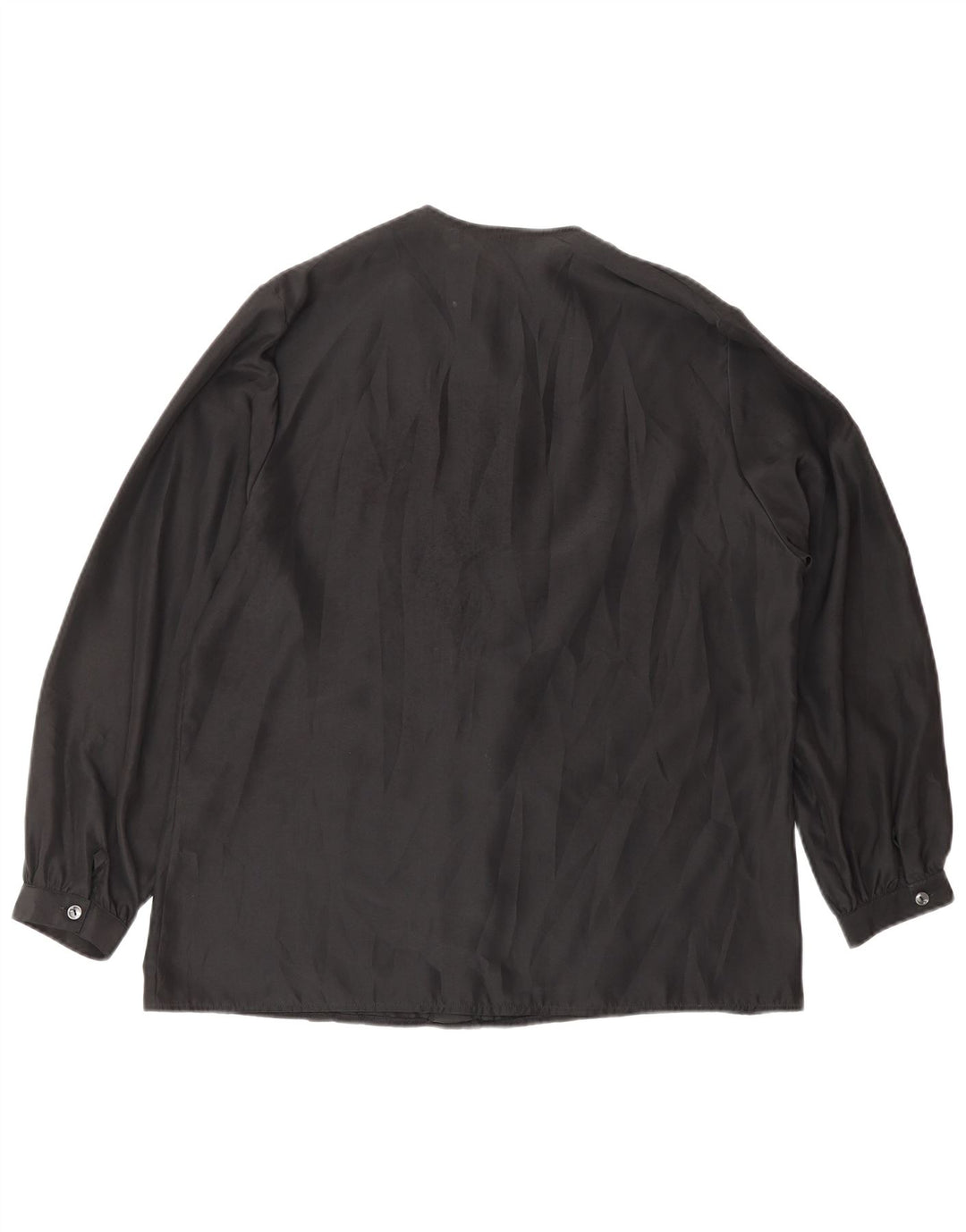 Blusa feminina VINTAGE IT 46 grande poliéster preto