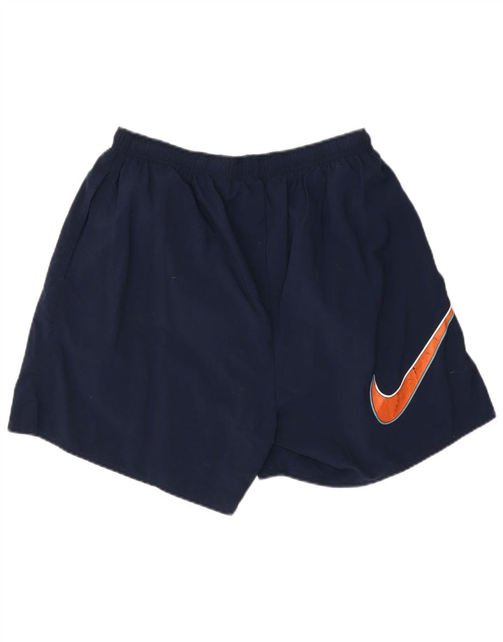 Shorts esportivos gráficos masculinos Nike grandes nylon azul marinho