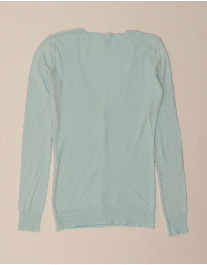 BENETTON Womens Cardigan Sweater UK 12 Medium Blue Vintage Benetton and Second-Hand Benetton from Messina Hembry 