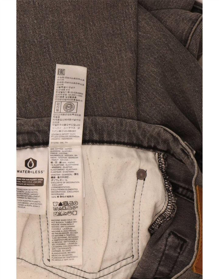 Calça jeans masculina Levi's 512 Slim Tapered W34 L32 cinza algodão