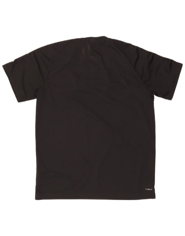 Adidas Mens Climalite Camiseta Top XL Preto Poliéster