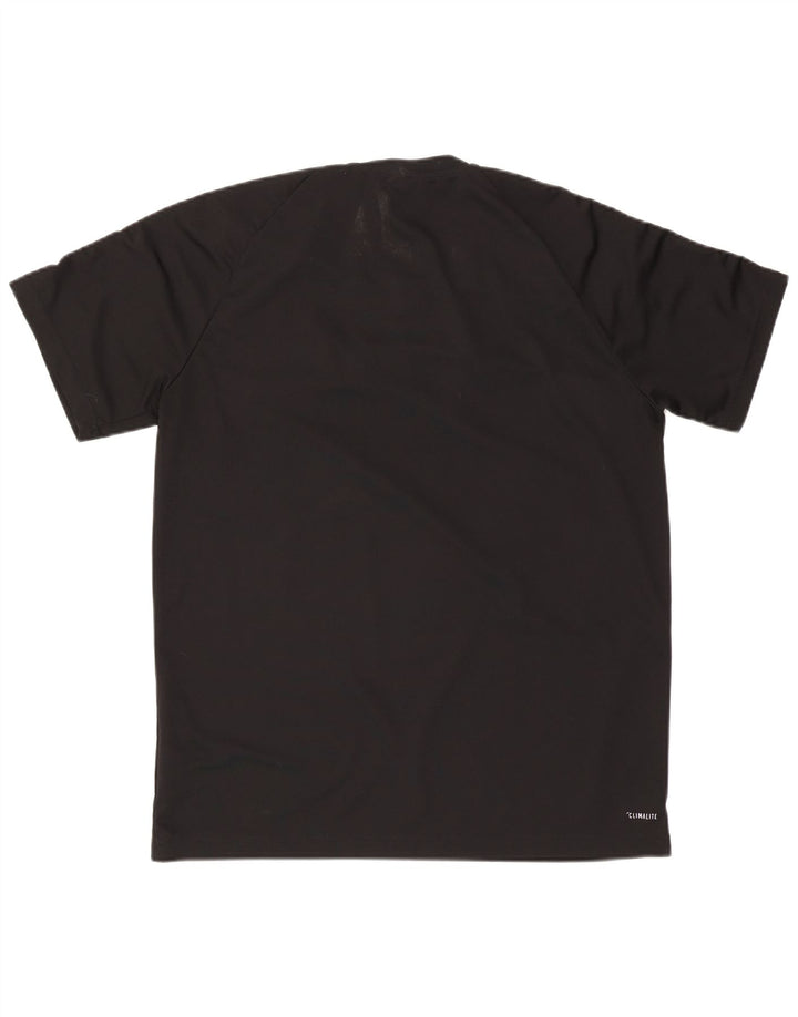 Adidas Mens Climalite Camiseta Top XL Preto Poliéster