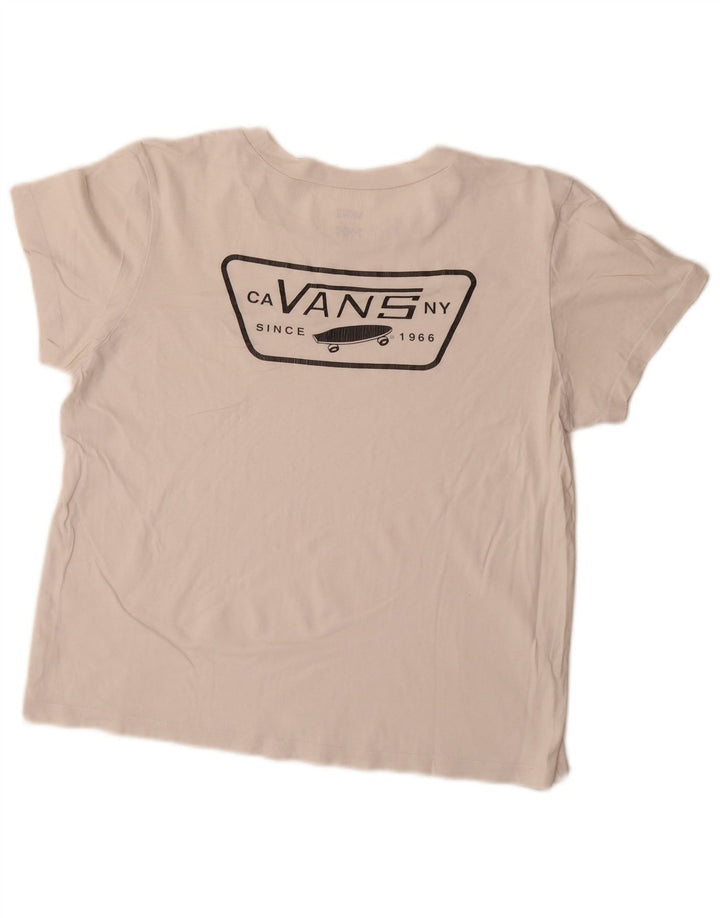 Camiseta feminina Vans Graphic UK 16 grande branca