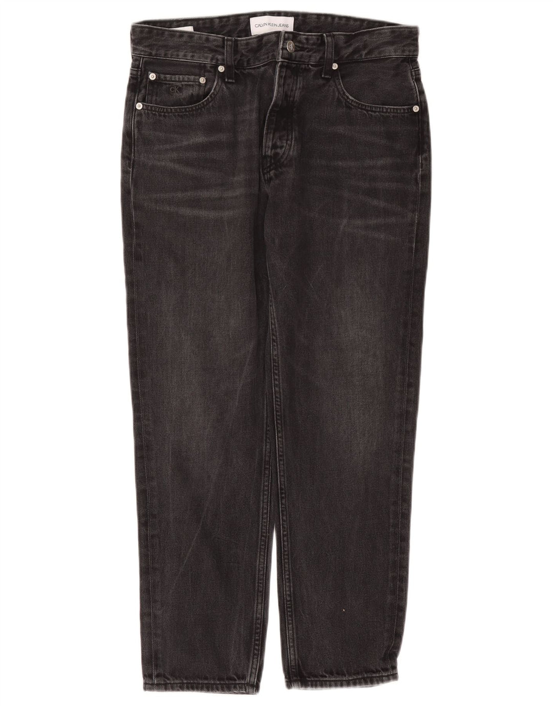 Calça jeans reta masculina Calvin Klein W31 L27 algodão preto