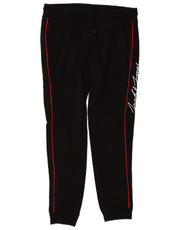 Calça esportiva masculina Jack & Jones com listras pretas grandes e joggers