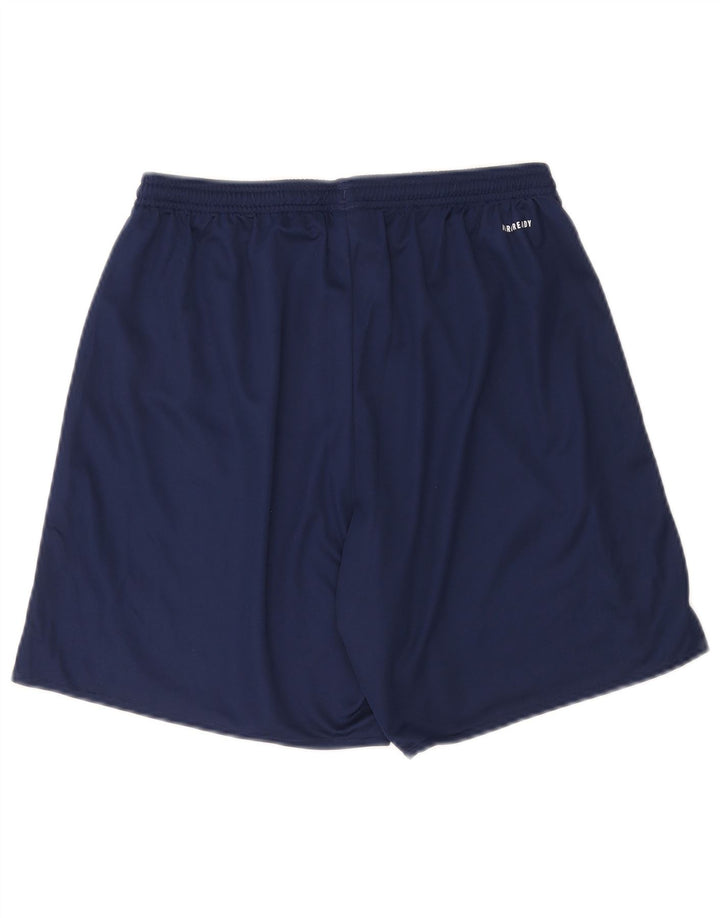 Shorts esportivos masculinos Adidas Aeroready grandes poliéster azul marinho
