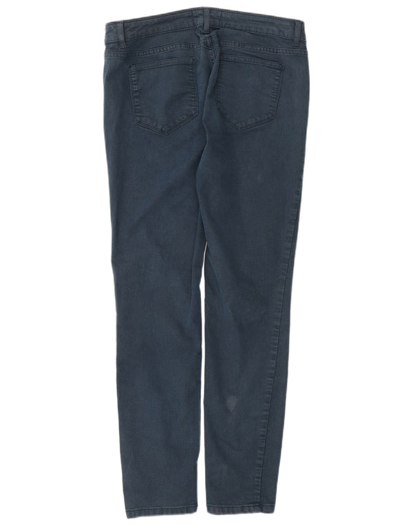 Calça feminina skinny casual Fat Face UK 14 médio W30 L28 azul marinho
