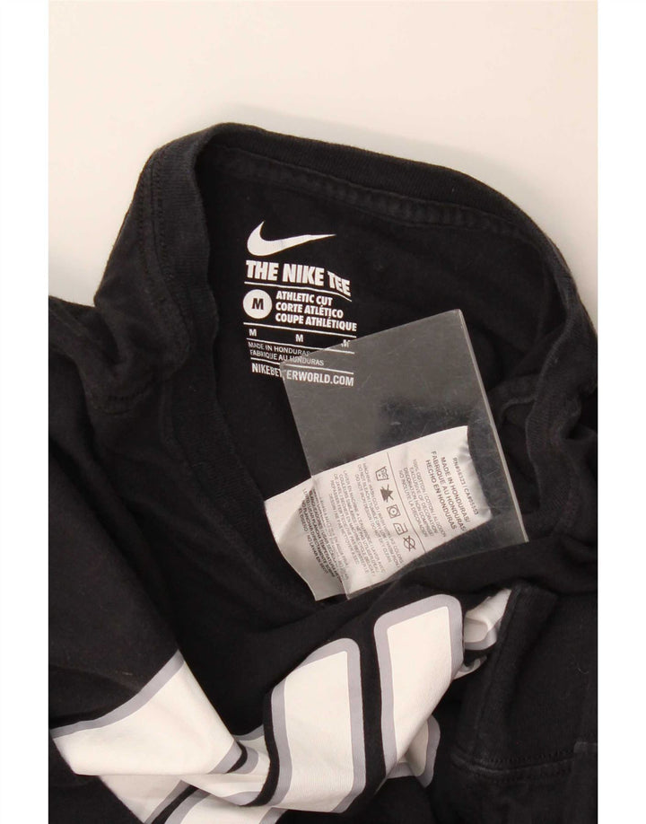 Top Nike Masculino Athletic Cut Graphic Manga Longa Médio Preto