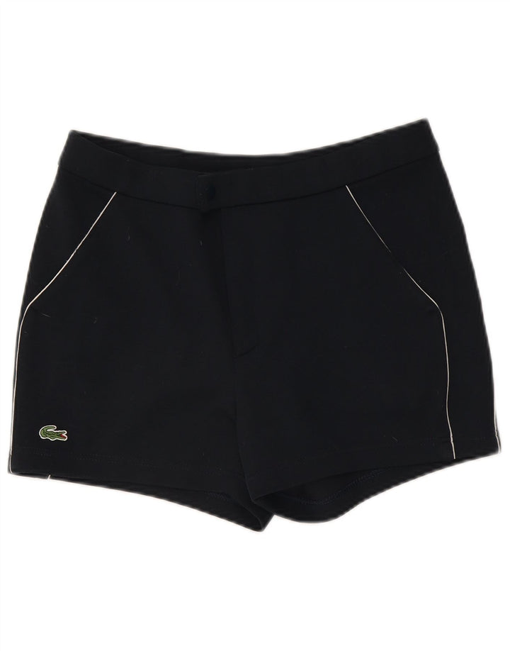 Shorts Chino feminino Lacoste tamanho 4 XS W30 azul marinho poliéster