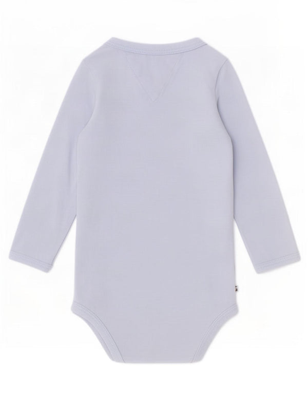 Body estampado Tommy Hilfiger para bebês meninas de manga comprida 3-6 meses azul