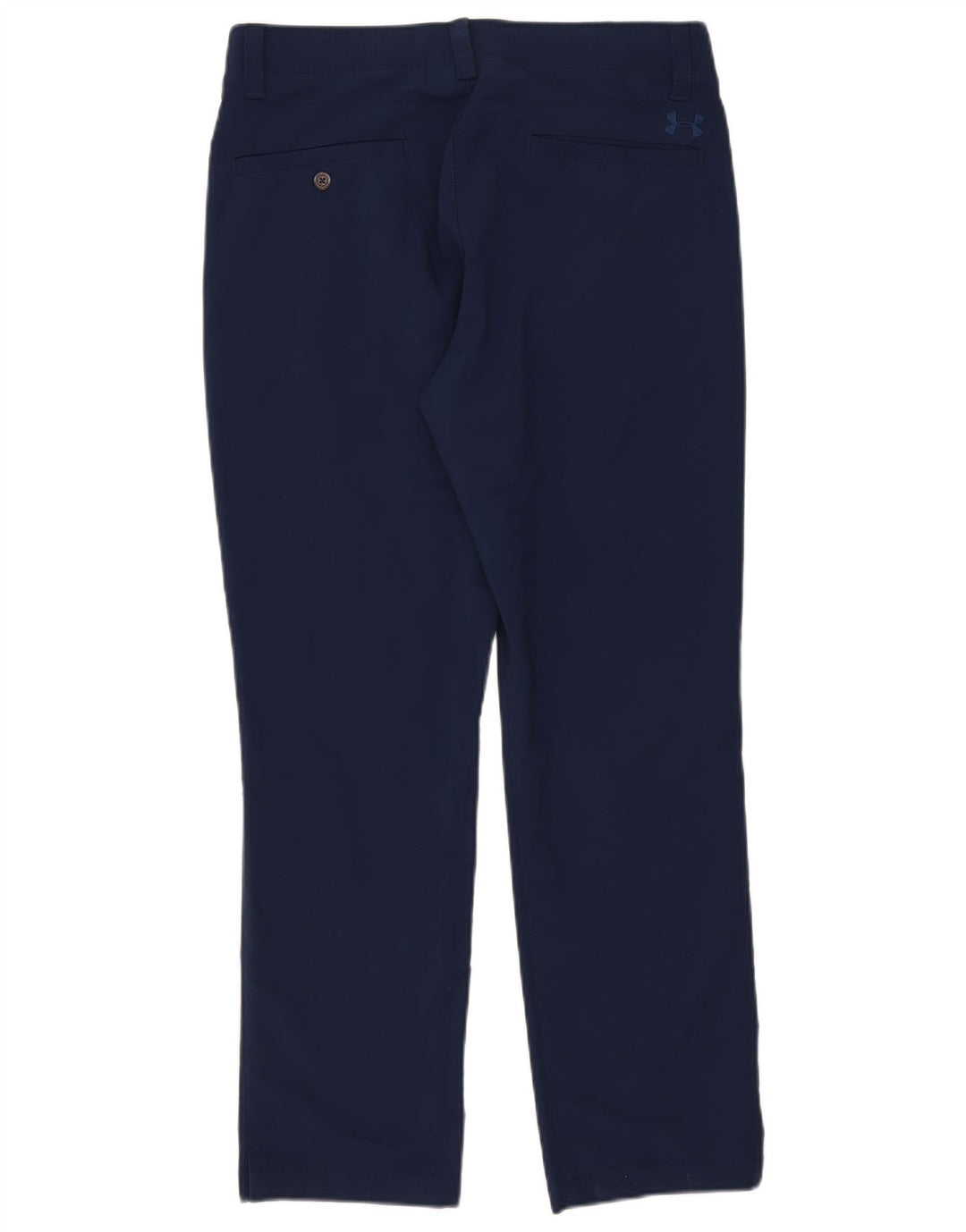 Under Armour Mens Straight Chino Calças W34 L30 Poliéster Azul Marinho