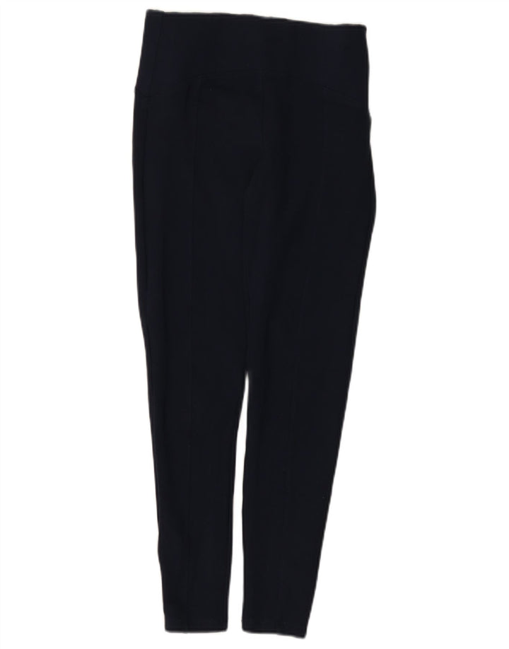 Leggings femininas Marks & Spencer Reino Unido 8 pequenas viscose azul marinho
